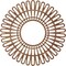 Ekena Millwork Cornelius Wood Fretwork Pierced Ceiling Medallion, Walnut, 22"OD x 8 1/8"ID x 3/8"T CMWP22X0375CRWA - alternate 3